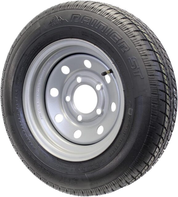 ST145R12 Sterling Sport Tire w/ 12" Mod Steel Wheel - 5 on 4-1/2 - Load Range E - Image 2